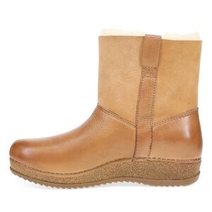 Dansko Leather Shearling Lined Ankle Boots (RETAIL $199)